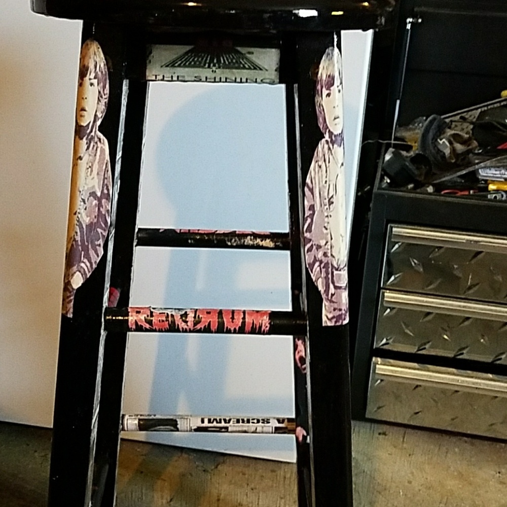 Custom made bar stool - Picture 2 of 4
